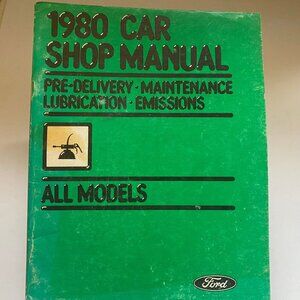 1980 Ford Car Shop Manuals maintenance emmissions engine diagnosis lot of 2